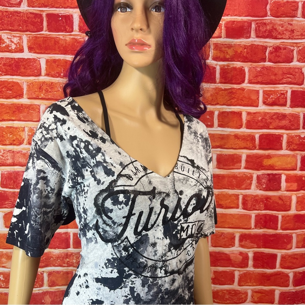Fast and furious by Affliction Women’s T-Shirt - Picture 7 of 13